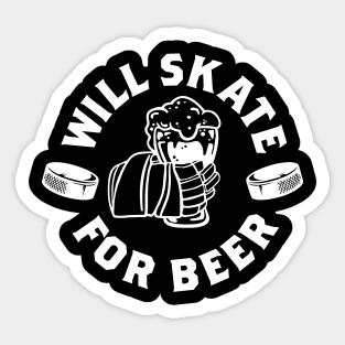 Will skate for beer Sticker